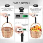 Nuenen 6 pcs Travel Digital Luggage Scale Portable Suitcase Handheld Weight Scale Hanging Baggage Scale 110LB/50KG, Includes Battery - Image 8
