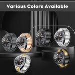 22 mm Watch Band for Samsung Galaxy Watch 3 45 mm, Huawei Watch GT 4 46 mm, Garmin Venu 3 45 mm - Beautifully Polished Stainless Steel Replacement Strap - Image 6