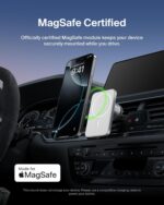 Belkin MagSafe Vent Mount Pro MagSafe iPhone Mount For Car - Silver - Image 3