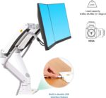 NB North Bayou Dual Monitor Desk Mount Stand Full Motion Swivel Computer Monitor Arm Fits 2 Screens up to 32'' with Load Capacity 6.6~26.4lbs for Each Monitor G75-W - Image 6