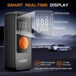 Tire Inflator Portable Air Compressor, 4X Faster Inflation & High-Capacity Battery, Tire Pump with Digital Pressure Gauge & LED Light, 150PSI Air Pump for Car Tires, Motorcycle, Bike, Ball, etc - Image 3