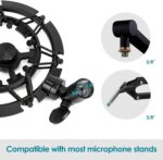 Blue Yeti Shock Mount, Alloy Shockmount Reduces Vibration Noise Matching Mic Boom Arm, Compatible for Blue Yeti and Yeti Pro Microphone by YOUSHARES - Image 6