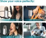 Blue Yeti Shock Mount, Alloy Shockmount Reduces Vibration Noise Matching Mic Boom Arm, Compatible for Blue Yeti and Yeti Pro Microphone by YOUSHARES - Image 8
