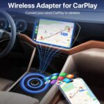 Wireless CarPlay Adapter for Apple iPhone-Convert Wired to Wireless CarPlay,Plug & Play,Low Latency,Mini Size,Compatible with iOS 10+ & Cars with Built-in CarPlay (Silver) - Image 3