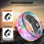 Printed Silicone Protective Cover Compatible with Oura Ring Protector,8pcs Elastic Case for Oura Ring Gen4/3 Smart Ring Starry (Printed case, S for 6/7/8/9) - Image 3