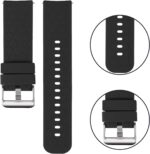 18mm 20mm 22mm Width Silicone Quick Release Wristband Replacement Sports Straps Bracelet Watch Band Women Men Strap with Quick Release Pins for Smartwatch - Image 4