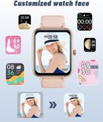 GRV Smart Watch for iOS and Android Phones (Answer/Make Calls), Watches for Women IP68 Waterproof Smartwatch Fitness Tracker Watch with Heart Rate/Sleep Monitor Steps Calories Counter (Pink) - Image 3