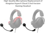 2 Pack Replacement Game Mic for Kingston HyperX Cloud, Cloud X and Cloud II 2nd Version Gaming Headset on PS4 PS5 Xbox One Nintendo Switch PC, 3.5mm Detachable Boom Microphone - Image 3