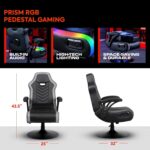 X Rocker PC Computer Video Gaming Office Pedestal Chair, Built in Audio Speakers, Ergonomic Design, Gamer Chair for Adults, Teens, Men, Boys, Girls - Image 4