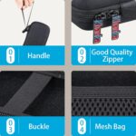khanka Hard Travel Case Replacement for Anker MagGo 6.6k/10K Magnetic Power Bank/Anker MagGo USB-C Adapter,10k Power Bank,Case Only(Black). - Image 3
