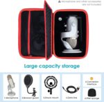 Hard Case for Blue Yeti Microphone, Yeti X, Yeti Pro Mic, Mic Carrying Case Compatible with Blue Microphones, Travel Case Fit Blue Yeti Cable and Other Accessories - by YOUSHARES - Image 4