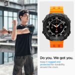 Spigen Rugged Armor Designed for Samsung Galaxy Watch Ultra Case 47mm Durable TPU Cover (2024) - Matte Black - Image 4