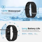 Smart Health Wristband, Wearable Health Fitness Tracker, 120+ Sports Modes, All-Day Automatic Monitoring, with Pedometer/Improve Sleep/Stress/Health, IP68 Waterproof, 2 Pack Bands, Free APP - Image 3