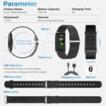 Smart Health Wristband, Wearable Health Fitness Tracker, 120+ Sports Modes, All-Day Automatic Monitoring, with Pedometer/Improve Sleep/Stress/Health, IP68 Waterproof, 2 Pack Bands, Free APP - Image 7