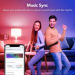 OREiN Matter Smart Light Bulb, Smart Light Bulbs Work with Apple Home, Alexa, Google Home, SmartThings, A19 Color Changing Light Bulbs 2.4Ghz WiFi, 800 Lumens Equivalent 60W 4Pack - Image 5