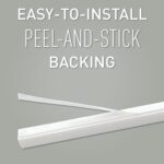 Legrand Wiremold C110S Cordmate 108 Inch 17 Piece Cord Cover Kit, Organizer for Wall, Holds 1 Cord or Cable, Sustainable Packaging, White (1 Pack) - Image 6