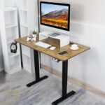 Electric Standing Desk, Adjustable Height Stand up Desk, Sit Stand Home Office Desk (Rustic, 40 inch) - Image 3