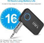 1Mii Bluetooth 5.3 Music Receiver for Car/Home Stereo, Aux Bluetooth Adapter for Car with Volume Control Supports Hands Free Calls, 16H Battery Life - Image 4