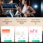 Smart Ring Fitness Tracker for Men Women - Health Heart Rate Ring with Motion Tracking, Sleep Monitor, Oximetry, Family Care, Remote Photography, IP68 Waterproof - Image 4