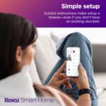Roku Smart Home Wireless Video Doorbell & Chime - 1440p HD Night Vision Ultrawide View Doorbell Camera with Motion & Sound Detection, Works with Alexa & Google - 90-Day Subscription Included - Image 6
