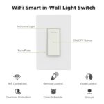 BN-LINK Smart Light Switch with Timer Function, Single Pole, 2.4GHz Wi-Fi in-Wall Switch, Neutral Wire Required, Compatible with Alexa and Google Assistant, No Hub Required, White(4 Pack) - Image 5