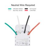 BN-LINK Smart Light Switch with Timer Function, Single Pole, 2.4GHz Wi-Fi in-Wall Switch, Neutral Wire Required, Compatible with Alexa and Google Assistant, No Hub Required, White(4 Pack) - Image 7