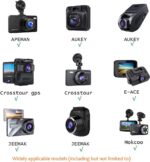 Dash Cam Mirror Mount, with 16 Different Joints, Compatible with APEMAN, UGSHDI, Old Shark, Vantrue, Rexing V1P, YI 2.7", Z-Edge, Peztio, Falcon F170, Roav, KDLINKS X1, Crosstour and 99% Dash Cam - Image 4