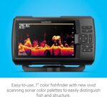 Garmin Striker Vivid 7cv, U.S. with GT20-TM Transducer - Easy-to-Use 7-inch Color Fishfinder and Sonar Transducer, Vivid Scanning Sonar Color Palettes (010-02552-00) - Image 4