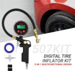 Milton 507KIT Digital Tire Inflator Car Accessories w/Accurate Air Tire Pressure Gauge, 14” Rubber Air Hose – 250 PSI, Brass Lock-On Clip Air Chuck and Compressor Accessories - Image 8