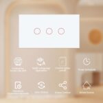 Alexa Light Switch Need Neutral Wire No Hub Required,2.4GHz WiFi Switch Glass Panel APP Control Work with Tuya/Smart Life,White 3 Gang - Image 3