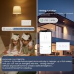 Alexa Light Switch Need Neutral Wire No Hub Required,2.4GHz WiFi Switch Glass Panel APP Control Work with Tuya/Smart Life,White 3 Gang - Image 6
