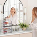 Vtopmart 3 Tier Clear Makeup Organizer with Drawer, Cosmetic Storage for Dresser Countertop and Bathroom Vanity, Beauty Holder for Lipstick Brush Skincare - Image 7