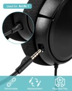 AKKE Mic Replacement for SteelSeries Arctis 1 3.5mm Jack Detachable Microphone Boom Noise Cancelling Compatible for SteelSeries Arctis 1,Gaming Headsets - Image 3