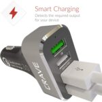 Crave CarHub 54W 4 Port USB Car Charger, Qualcomm Quick Charge 3.0 - Black - Image 4