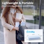 Inkless Portable Printer for Travel, Wireless Thermal Printer Supports 8.5" x 11" US Letter Size, Bluetooth Machine Includes Carry Case and 3 Rolls of Thermal Paper Kit, Blue - Image 7
