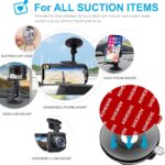 PKYAA Dashboard Pad Mounting Disk Sticky Adhesive Replacement Kit, 3pcs 2.76"(70mm) Circle Heat Resistant Double-Sided Stickers for Suction Cup Car Phone Holder Disc & Windshield Dash Cam - Image 4