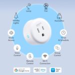 Geeni Dot Smart Wi-Fi Outlet Plug – Compact Design, Works with Alexa & Google Assistant, No Hub Needed, 2.4GHz, 2 Pack - Image 3
