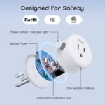 Geeni Dot Smart Wi-Fi Outlet Plug – Compact Design, Works with Alexa & Google Assistant, No Hub Needed, 2.4GHz, 2 Pack - Image 6