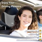 2Pcs Car Neck Pillow, Ultra Comfortable Car Headrest, Ergonomic Car Headrest Pillow, Relieve Driving Fatigue and Maintain Correct and Comfortable Sitting Posture, Suitable for Driving (Grey) - Image 4