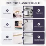 Clear Makeup Bag Cosmetic Travel Bag With Double Sided Zipper Waterproof Toiletry Bag for Women Business or Personal Travel Essentials - Image 3