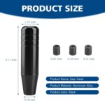5.12" Shift Knob, Aluminum Alloy Automatic Gear Shift Knob, Heavy Weighted Long Stick Shifting Lever Handle Fit Most Manual Automatic Transmission - Image 3