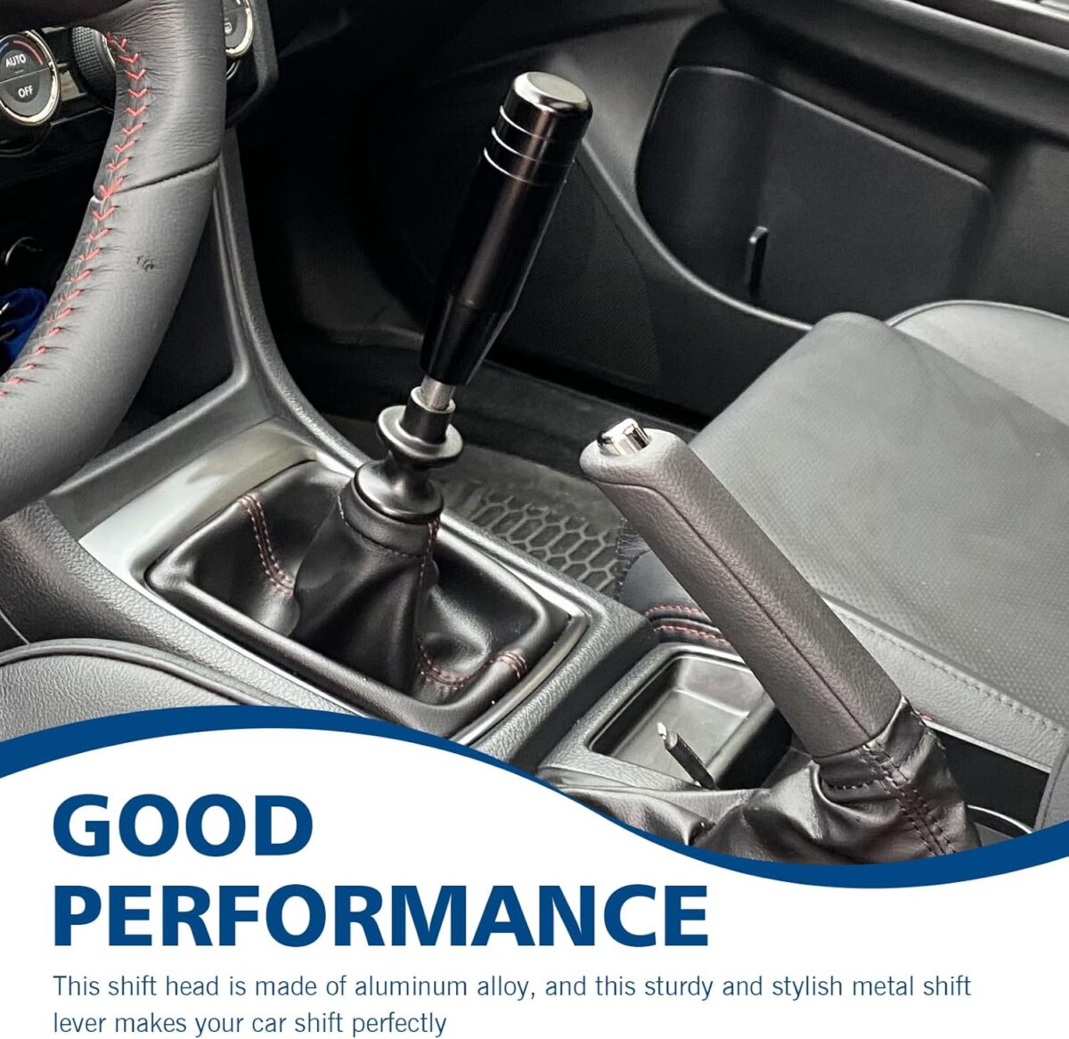 5.12" Shift Knob, Aluminum Alloy Automatic Gear Shift Knob, Heavy Weighted Long Stick Shifting Lever Handle Fit Most Manual Automatic Transmission - Image 8