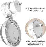 HomeMount Wall Mount for Google Home Mini or Google Nest Mini (2nd Gen),Space-Saving Outlet Holder Accessories for Google Mini Voice Assistant (White) - Image 4