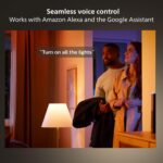 Philips Hue White and Color Ambiance Extra Bright Dimmable Recessed LED Smart 6" Downlight for Retrofit Cans (4 Pack) Wall Tap Dial Light Switch - Image 5