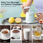 VSITOO Coffee Mug Warmer&Mug Set, App Temperature Control Smart Mug for Desk, Heated Ceramic Coffee Mug with Auto Shut Off, 12oz, IPX7-Waterproof, Funny Gift Idea - Image 3