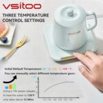 VSITOO Coffee Mug Warmer&Mug Set, App Temperature Control Smart Mug for Desk, Heated Ceramic Coffee Mug with Auto Shut Off, 12oz, IPX7-Waterproof, Funny Gift Idea - Image 4