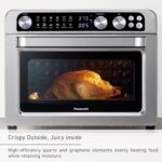 Panasonic Air Fryer Toaster Oven Combo with 11 Preset Cooking Functions, FlashXpress with Double Infrared Heating, Temperature Control Dial, PFAS Free, 1800W - NB-G211P - Image 5