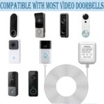 24V Doorbell Transformer，33 Feet Length Output Line 24V500mA Video Doorbell Power Adapter, Compatible with Arlo, Nest, Wyze, Eufy, Ring Doorbell Power Supply （White 33 feet） - Image 5