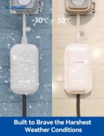 ELEGRP PQR10 Outdoor Smart Plug Waterproof IP66, WiFi Plug Compatible with Alexa & Google Assistant, Smart Outdoor Outlet for String Lights, No Hub Required, 400W Max, UL Certified, 1 Pack, Grey - Image 4