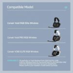Specialized Replacement Ear Pads for Corsair Void Pro Wireless/Wired Gaming headsets, Compatible with Corsair Void Elite PC Headset, Soft Mesh Clothes & High-Density Memory Foam - Image 3